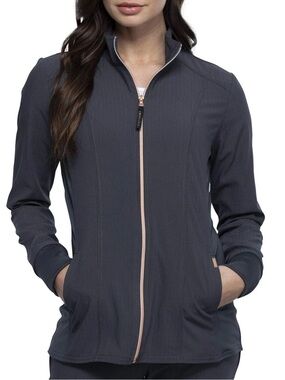 Cherokee Statement Women Warm Up Nurse’s Scrubs Jacket Zip Front